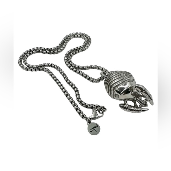 copes Greytech Alien Necklace silver chain GOTHBOICLIQUE GBC - Picture 13 of 14